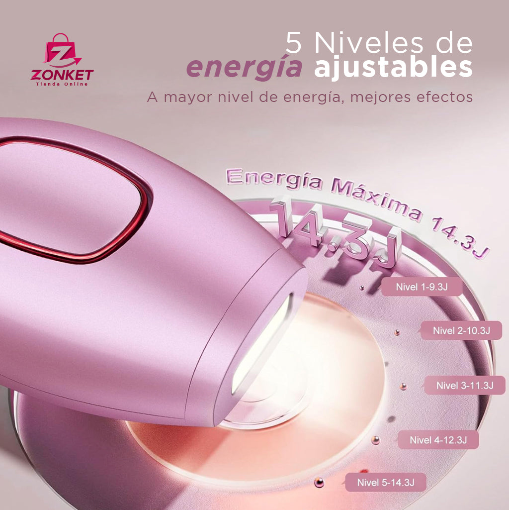 DEPILADORA IPL LÁSER ELÉCTRICA PROFESIONAL